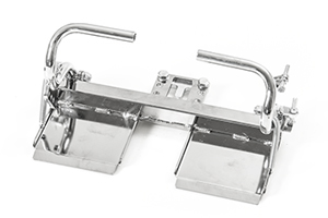 Pedal, pedal forlenger, fottstøtter m/tilbehør